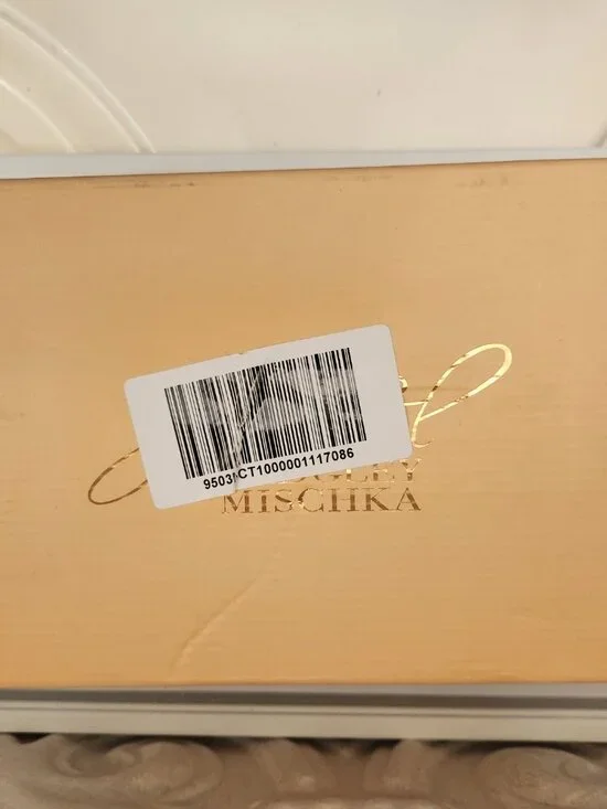 Jewel By Badgley Mischka "Ninnette" Ivory Satin Pearl Sandals. NIB. Size 6 - Picture 8 of 10